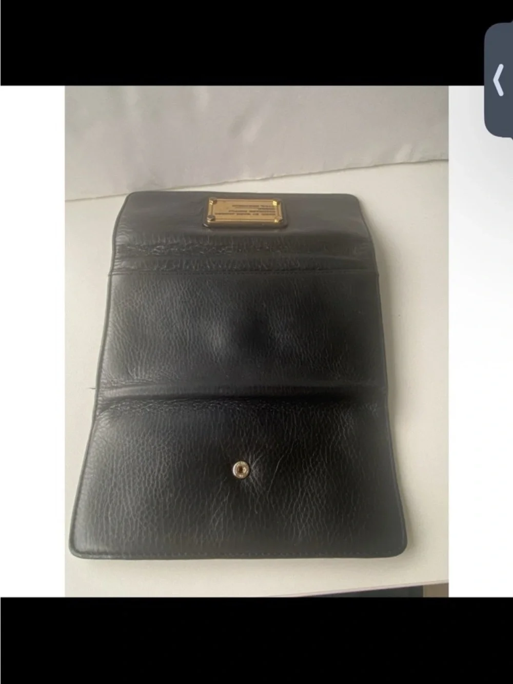 Marc by Marc Jacobs black Leather Continental Wallet